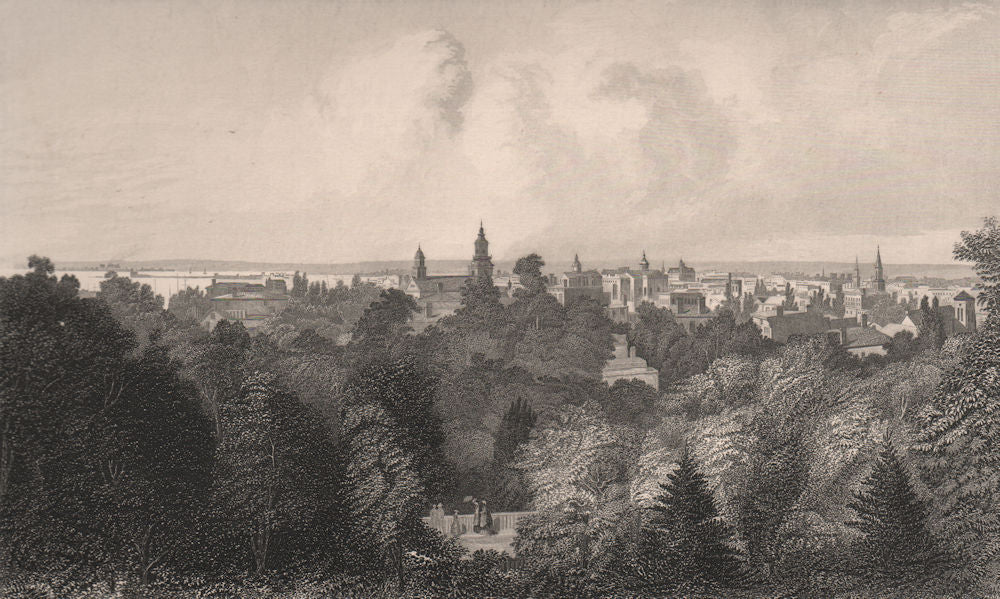 MILWAUKEE. Attractive view of the city. Wisconsin 1874 old antique print